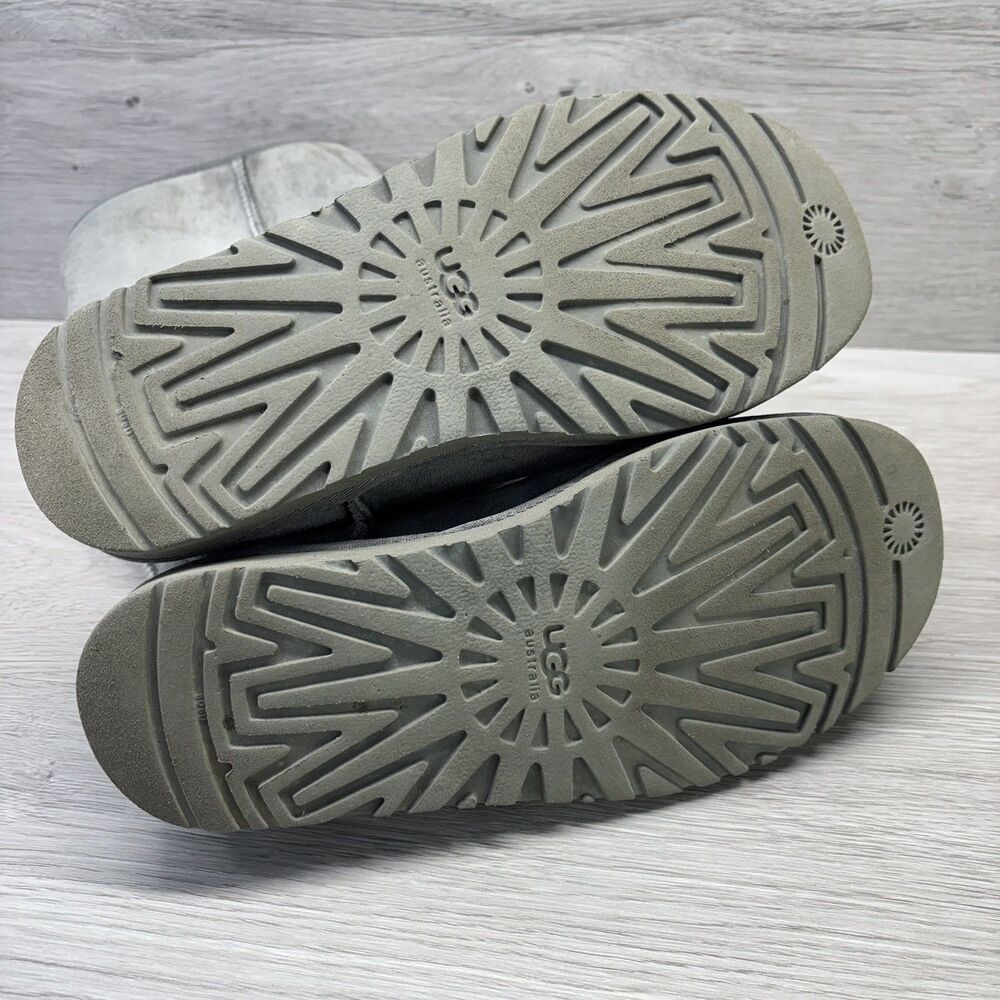 UGG Australia Women's Size 7 Shearling Boots Suede Classic Tall 5815 Gray - Picture 5 of 11